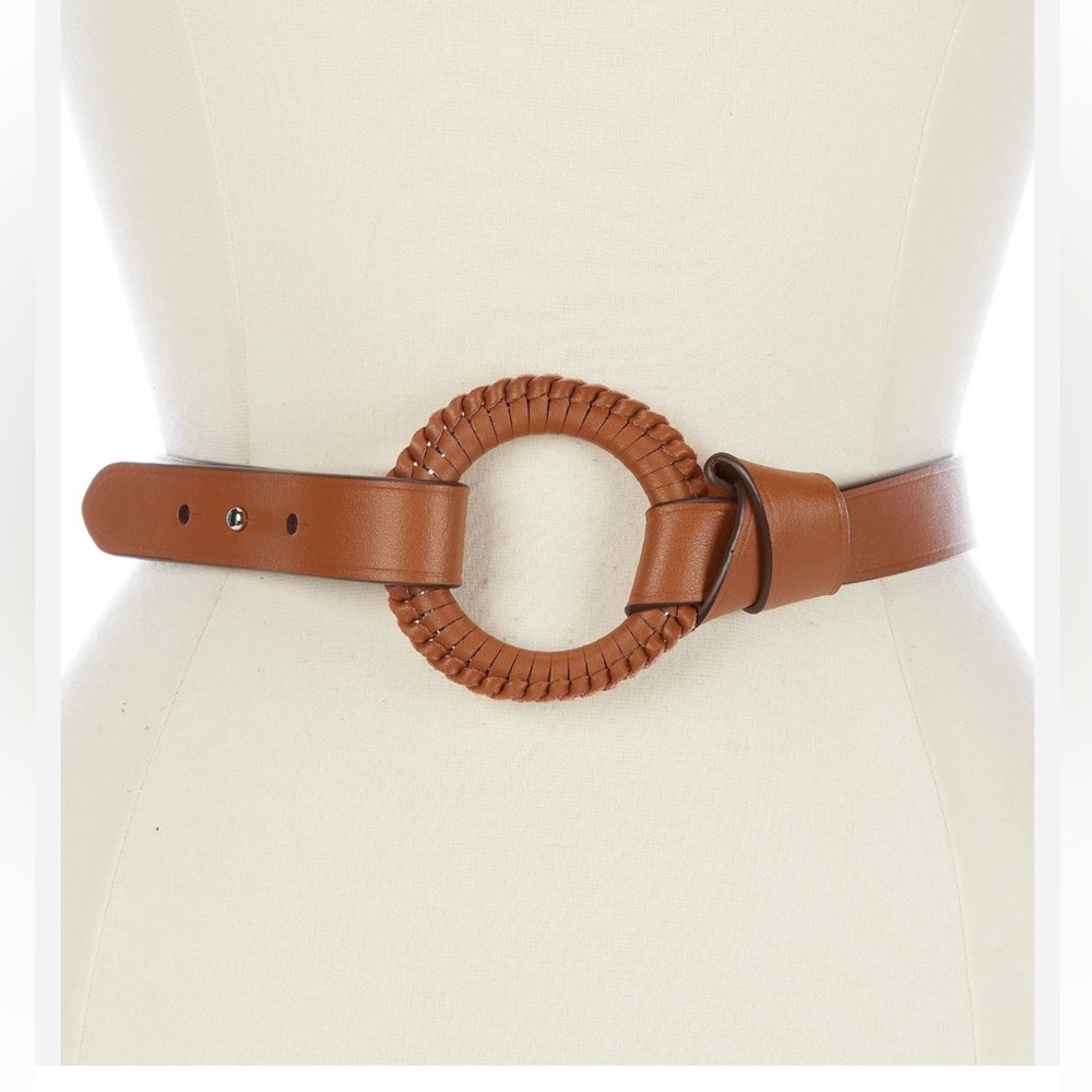 Lauren Ralph Lauren O-Ring Leather Belt / XS